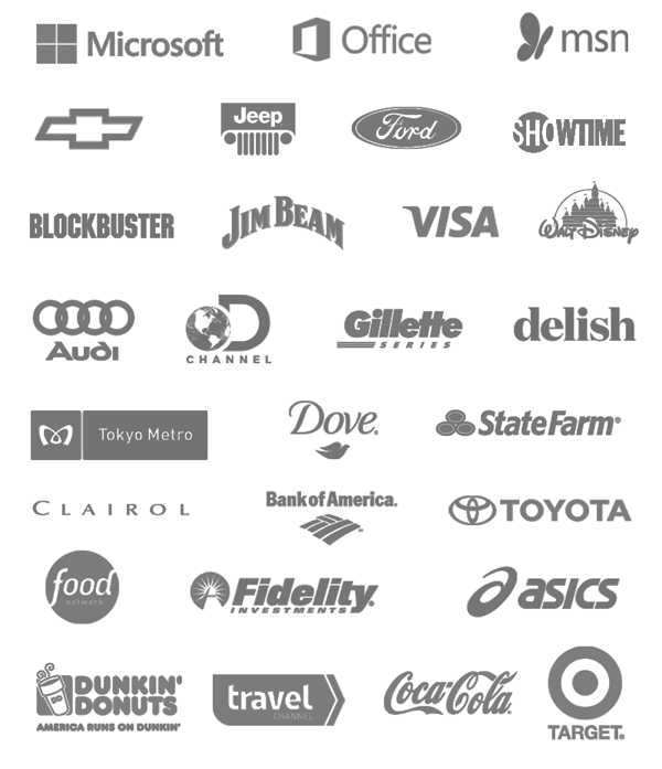 Brand logos: companies John has worked with